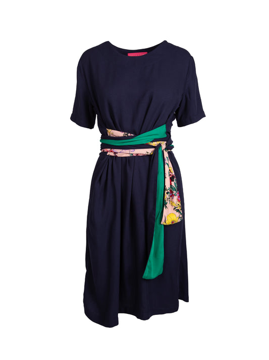 GUILLOTINE Belted T-Shirt Dress