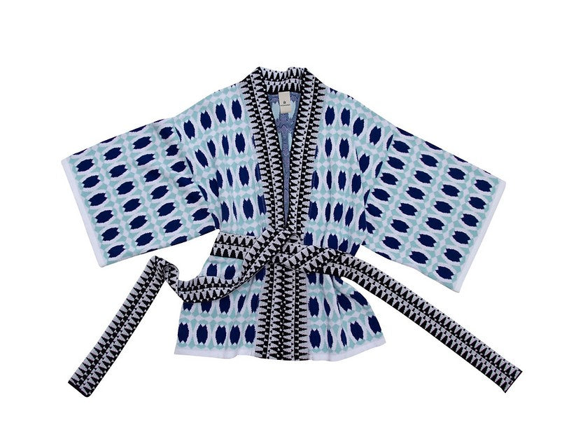 ROMARIA Blue Short Kimono